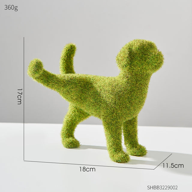Kawaii Puppy Garden Decor Resin Figurines & Statues